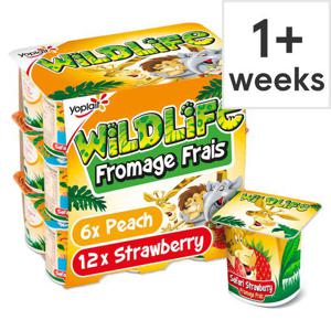 Wildlife Strawberry & Peach Fromage Frais 18X45g