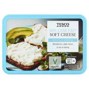 Tesco 50% Less Fat Soft Cheese 200G