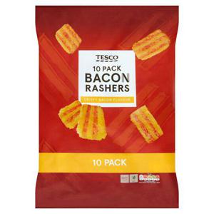 Tesco Bacon Rashers 10 Pack 190G