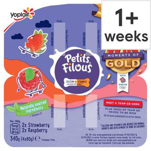 Petits Filous Strawberry &R/Berry Fromage Frais 4X85g