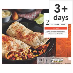 Tesco Tex Mex Beef Burrito 430G