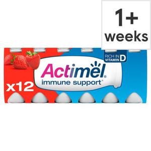 Danone Actimel Strawberry Drink 12X100g