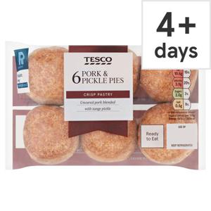 Tesco 6 Mini Pork & Pickle Pork Pies 300G