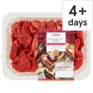 Tesco Beef Stir Fry Strips 357G