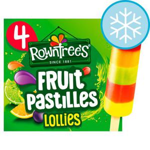 Rowntrees Fruit Pastilles Lollies 4X65ml