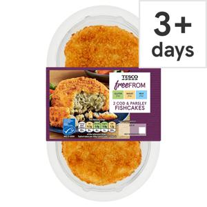 Tesco Free From Cod & Parsley Fishcake 270G