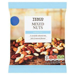 Tesco Unsalted Mixed Nuts 200G