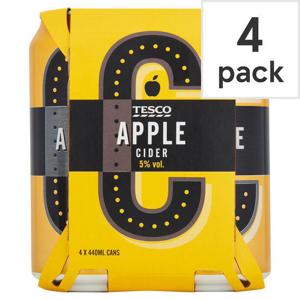 Tesco Apple Cider 4X440ml Can