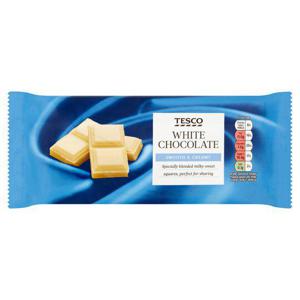 Tesco White Chocolate Bar 200G