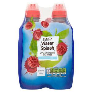 Tesco Still Water Apple & Raspberry No Added Sugar 4 X 300Ml