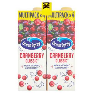 Ocean Spray Cranberry Classic Juice Drink 4 X 1 Litre