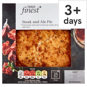 Tesco Finest Steak & Ale Pie 250G