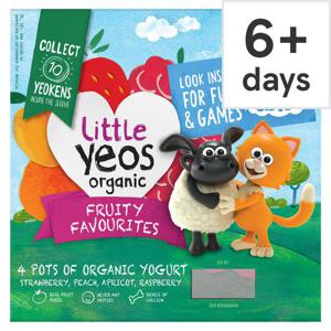 Yeo Valley Organic Little Yeos Yogurt 4X90g