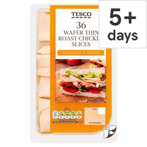 Tesco 36 Wafer Thin Roast Chicken Slices 400G