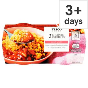 Tesco 2 Rhubarb Crumbles 270G