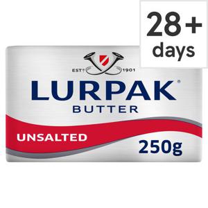 Lurpak Unsalted Block Butter 250G