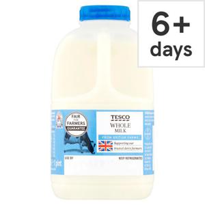 Tesco Whole Milk 568Ml/1 Pint