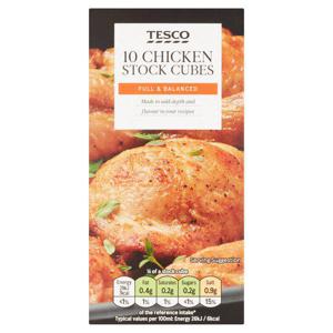 Tesco 10 Chicken Stock Cubes 100G