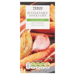 Tesco 10 Vegetable Stock Cubes 100G