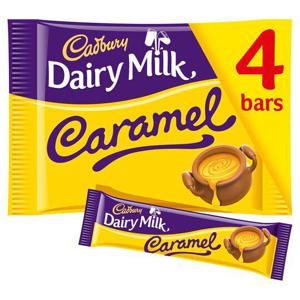 Cadbury Dairy Milk Caramel Chocolate Barsx4 148G