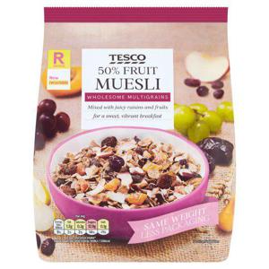 Tesco 50% Fruit Muesli 750G