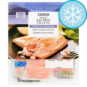 Tesco Wild Salmon Fillets 500G