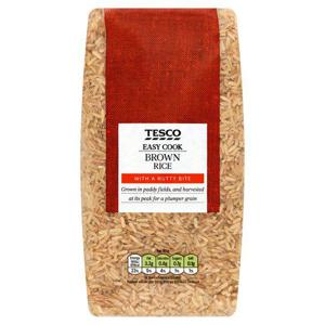 Tesco Easy Cook Brown Rice 1Kg