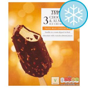 Tesco Chocolate & Almond Sticks 3X110ml