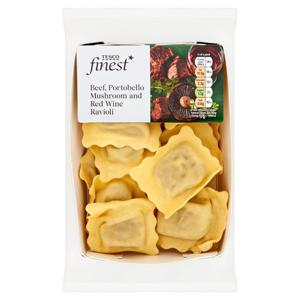 Tesco Finest Beef Mushroom & Red Wine Ravioli 250G