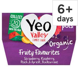 Yeo Valley Fruit Favourties Yogurt 4X120g