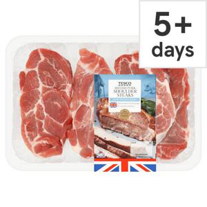 Tesco Pork Shoulder Steaks 700G