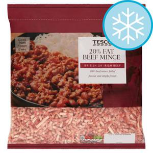 Tesco Minced Beef 20% Fat 1Kg