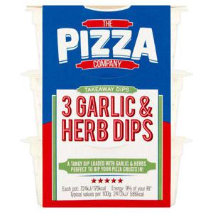 The Pizza Co. Garlic & Herb Dips 90G