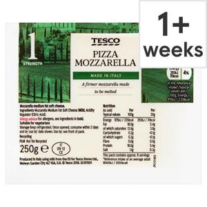 Tesco Mozzarella For Pizza 250G