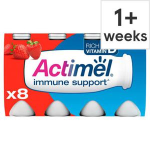 Danone Actimel Strawberry Drink 8X100g