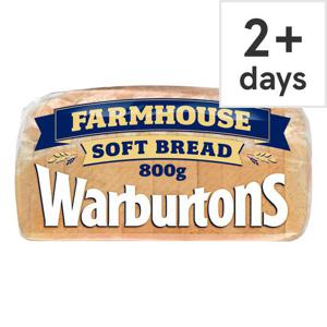 Warburtons Farmhouse White Bread 800G