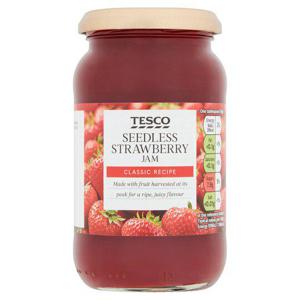 Tesco Strawberry Seedless Jam 454G