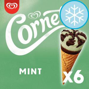 Cornetto Mint Ice Cream Cones 6 X 90Ml