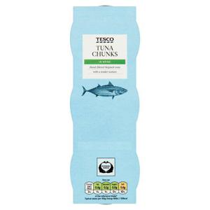 Tesco Tuna Chunks In Brine 3X80g