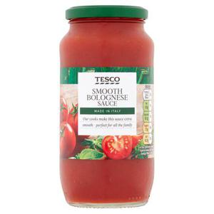 Tesco Bolognese Pasta Sauce Smooth 500G