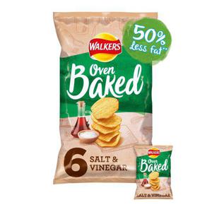 Walkers Baked Salt & Vinegar 6X25g