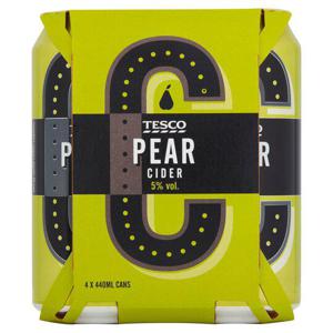 Tesco Pear Cider 4X440ml