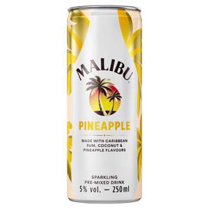 Malibu Coconut Rum & Pineapple 250Ml Can