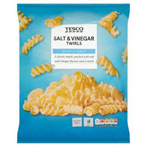 Tesco Twirls Salt & Vinegar Snacks 125G