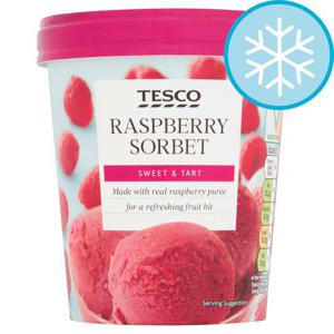 Tesco Raspberry Sorbet 500Ml