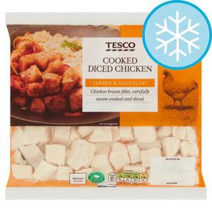 Tesco Cooked Diced Chicken 340G