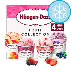 Haagen-Dazs Fruit Mini Cups Ice Cream 4X95ml