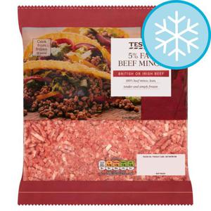 Tesco Lean Beef Steak Mince 5 % Fat 500G