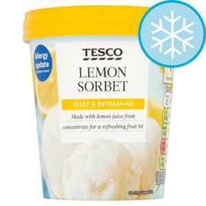 Tesco Lemon Sorbet 500Ml