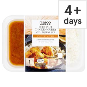 Tesco Coconut Chicken Curry With Jasmine Rice 450G